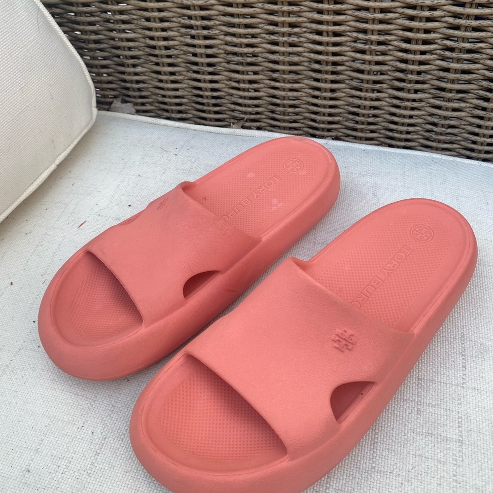 Tory Burch pink Slide Sandals